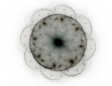 Uzay serisi geometrisini. Görsel olarak çekici zemin kavramsal Izgaralar eğrileri ve fraktal öğeleri öğesi olarak uygun yapılmış 