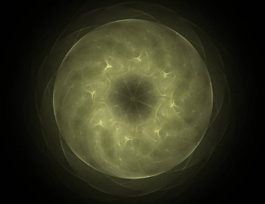 Dantelli renkli saat desen. Dijital fractal sanat tasarım. Kutsal semboller işaretler geometrisi soyut tasarım. 