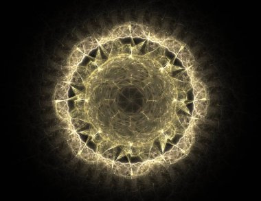 Uzay serisi geometrisini. Görsel olarak çekici zemin kavramsal Izgaralar eğrileri ve fraktal öğeleri öğesi olarak uygun yapılmış 