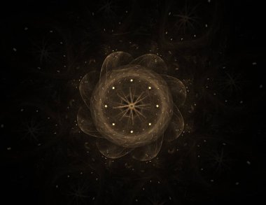 Uzay serisi geometrisini. Görsel olarak çekici zemin kavramsal Izgaralar eğrileri ve fraktal öğeleri öğesi olarak uygun yapılmış 