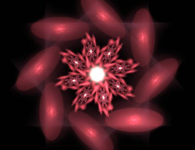 Uzay serisi geometrisini. Görsel olarak çekici zemin kavramsal Izgaralar eğrileri ve fraktal öğeleri öğesi olarak uygun yapılmış 