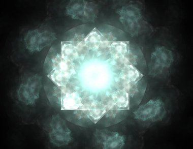 Uzay serisi geometrisini. Görsel olarak çekici zemin kavramsal Izgaralar eğrileri ve fraktal öğeleri öğesi olarak uygun yapılmış 