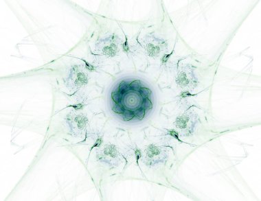 Konuyla ilgili soyut fraktal formlar grafik tasarım ve nükleer fizik bilim parçacıkların. Kutsal geometri futuristik