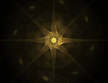 Dantelli renkli saat desen. Dijital fractal sanat tasarım. Kutsal semboller işaretler geometrisi soyut tasarım. 