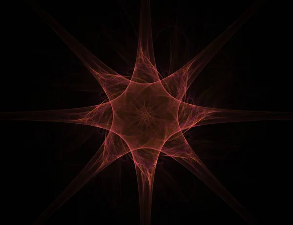 Σωματίδια από αφηρημένη fractal μορφές σχετικά με το θέμα της πυρηνικής φυσικής επιστήμης και της γραφιστικής. Ιερή γεωμετρία φουτουριστικό — Φωτογραφία Αρχείου
