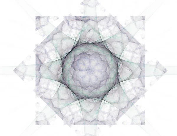 Geometrie prostoru série. Vizuálně atraktivní pozadí z konceptuální mřížky křivek a fraktální prvky vhodné jako prvek — Stock fotografie