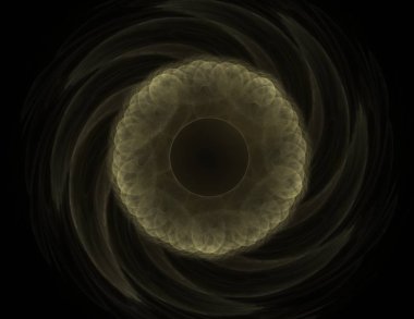 Konuyla ilgili soyut fraktal formlar grafik tasarım ve nükleer fizik bilim parçacıkların. Kutsal geometri futuristik