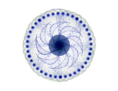 Konuyla ilgili soyut fraktal formlar grafik tasarım ve nükleer fizik bilim parçacıkların. Kutsal geometri futuristik