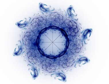 Uzay serisi geometrisini. Görsel olarak çekici zemin kavramsal Izgaralar eğrileri ve fraktal öğeleri öğesi olarak uygun yapılmış 