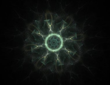 Uzay serisi geometrisini. Görsel olarak çekici zemin kavramsal Izgaralar eğrileri ve fraktal öğeleri öğesi olarak uygun yapılmış 