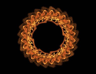 Konuyla ilgili soyut fraktal formlar grafik tasarım ve nükleer fizik bilim parçacıkların. Kutsal geometri futuristik