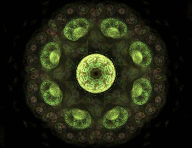 Uzay serisi geometrisini. Görsel olarak çekici zemin kavramsal Izgaralar eğrileri ve fraktal öğeleri öğesi olarak uygun yapılmış 