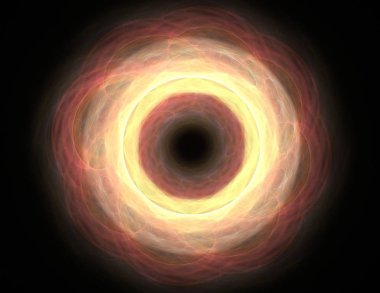 Konuyla ilgili soyut fraktal formlar grafik tasarım ve nükleer fizik bilim parçacıkların. Kutsal geometri futuristik