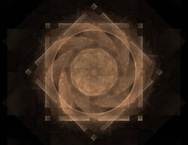 Uzay serisi geometrisini. Görsel olarak çekici zemin kavramsal Izgaralar eğrileri ve fraktal öğeleri öğesi olarak uygun yapılmış 