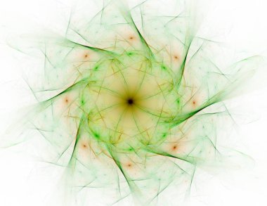 Dantelli renkli saat desen. Dijital fractal sanat tasarım. Kutsal semboller işaretler geometrisi soyut tasarım. 