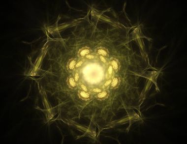 Uzay serisi geometrisini. Görsel olarak çekici zemin kavramsal Izgaralar eğrileri ve fraktal öğeleri öğesi olarak uygun yapılmış 