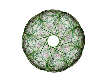 Uzay serisi geometrisini. Görsel olarak çekici zemin kavramsal Izgaralar eğrileri ve fraktal öğeleri öğesi olarak uygun yapılmış 