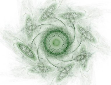 Dantelli renkli saat desen. Dijital fractal sanat tasarım. Kutsal semboller işaretler geometrisi soyut tasarım. 