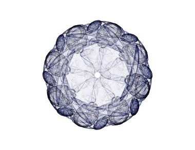 Konuyla ilgili soyut fraktal formlar grafik tasarım ve nükleer fizik bilim parçacıkların. Kutsal geometri futuristik