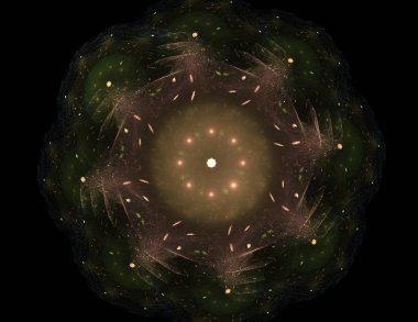 Uzay serisi geometrisini. Görsel olarak çekici zemin kavramsal Izgaralar eğrileri ve fraktal öğeleri öğesi olarak uygun yapılmış 