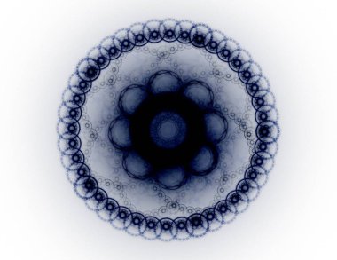 Konuyla ilgili soyut fraktal formlar grafik tasarım ve nükleer fizik bilim parçacıkların. Kutsal geometri futuristik