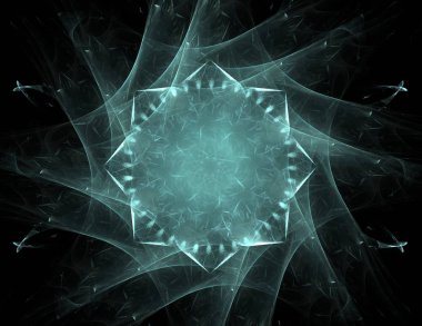 Dantelli renkli saat desen. Dijital fractal sanat tasarım. Kutsal semboller işaretler geometrisi soyut tasarım. 