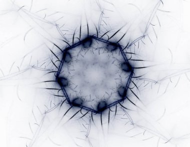 Konuyla ilgili soyut fraktal formlar grafik tasarım ve nükleer fizik bilim parçacıkların. Kutsal geometri futuristik