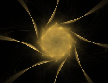 Uzay serisi geometrisini. Görsel olarak çekici zemin kavramsal Izgaralar eğrileri ve fraktal öğeleri öğesi olarak uygun yapılmış 