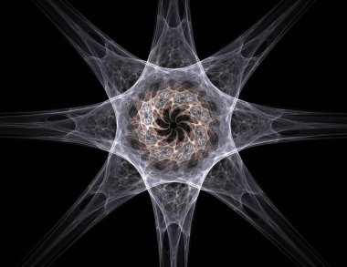 Uzay serisi geometrisini. Görsel olarak çekici zemin kavramsal Izgaralar eğrileri ve fraktal öğeleri öğesi olarak uygun yapılmış 