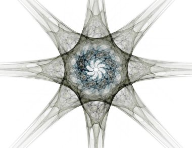 Uzay serisi geometrisini. Görsel olarak çekici zemin kavramsal Izgaralar eğrileri ve fraktal öğeleri öğesi olarak uygun yapılmış 