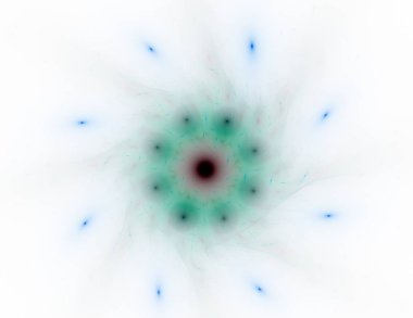 Dantelli renkli saat desen. Dijital fractal sanat tasarım. Kutsal semboller işaretler geometrisi soyut tasarım. 