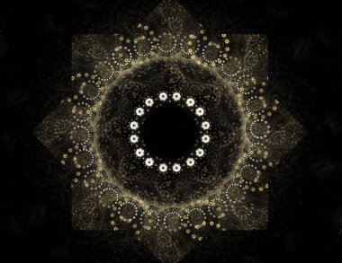 Uzay serisi geometrisini. Görsel olarak çekici zemin kavramsal Izgaralar eğrileri ve fraktal öğeleri öğesi olarak uygun yapılmış 