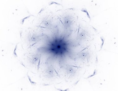 Konuyla ilgili soyut fraktal formlar grafik tasarım ve nükleer fizik bilim parçacıkların. Kutsal geometri futuristik