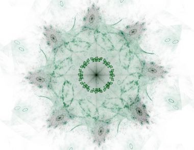 Konuyla ilgili soyut fraktal formlar grafik tasarım ve nükleer fizik bilim parçacıkların. Kutsal geometri futuristik