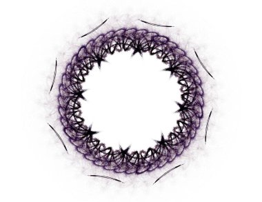 Konuyla ilgili soyut fraktal formlar grafik tasarım ve nükleer fizik bilim parçacıkların. Kutsal geometri futuristik