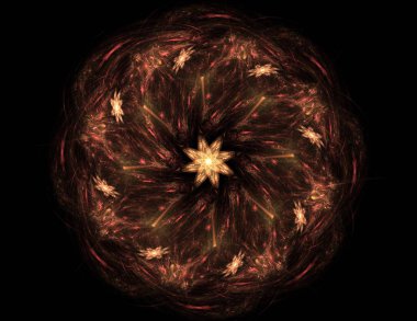 Uzay serisi geometrisini. Görsel olarak çekici zemin kavramsal Izgaralar eğrileri ve fraktal öğeleri öğesi olarak uygun yapılmış 