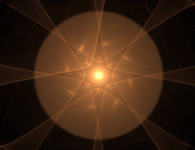 Dantelli renkli saat desen. Dijital fractal sanat tasarım. Kutsal semboller işaretler geometrisi soyut tasarım. 