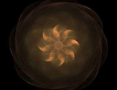 Konuyla ilgili soyut fraktal formlar grafik tasarım ve nükleer fizik bilim parçacıkların. Kutsal geometri futuristik