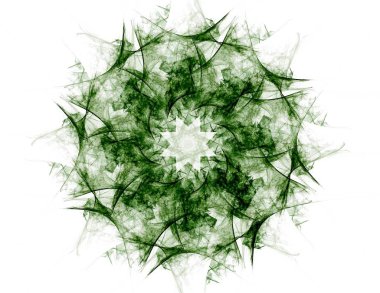 Konuyla ilgili soyut fraktal formlar grafik tasarım ve nükleer fizik bilim parçacıkların. Kutsal geometri futuristik