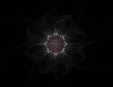 Uzay serisi geometrisini. Görsel olarak çekici zemin kavramsal Izgaralar eğrileri ve fraktal öğeleri öğesi olarak uygun yapılmış 