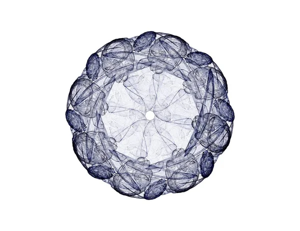 Konuyla ilgili soyut fraktal formlar grafik tasarım ve nükleer fizik bilim parçacıkların. Kutsal geometri futuristik