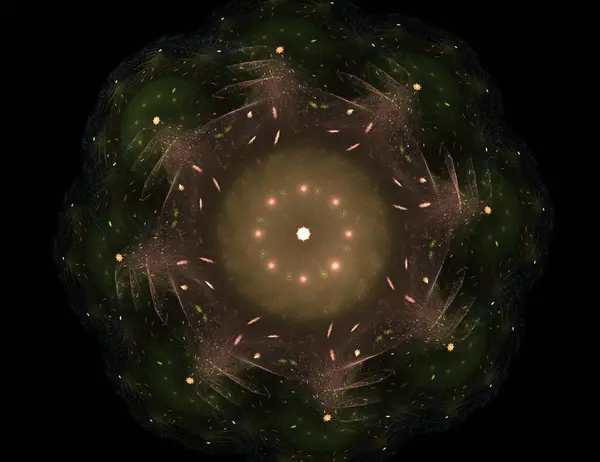 Uzay serisi geometrisini. Görsel olarak çekici zemin kavramsal Izgaralar eğrileri ve fraktal öğeleri öğesi olarak uygun yapılmış 