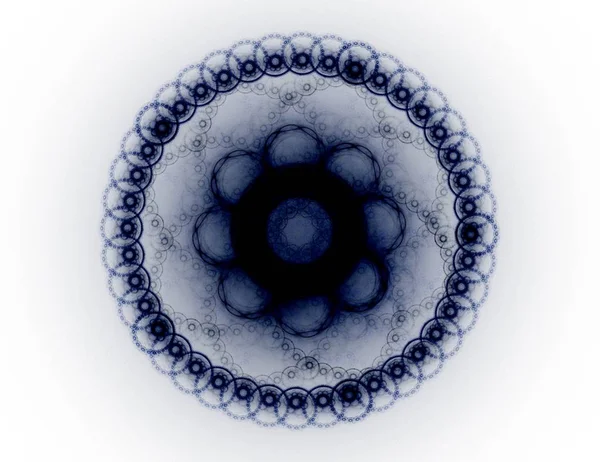 Konuyla ilgili soyut fraktal formlar grafik tasarım ve nükleer fizik bilim parçacıkların. Kutsal geometri futuristik