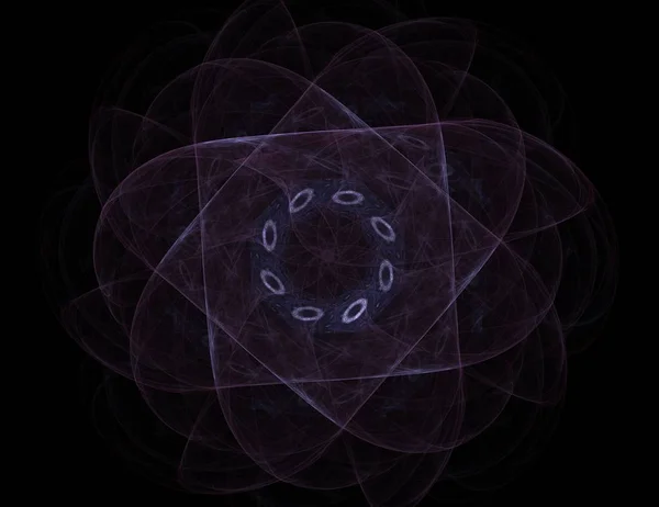Geometrie von Raumreihen. optisch ansprechender Hintergrund aus konzeptionellen Gitterkurven und fraktalen Elementen als Element geeignet — Stockfoto