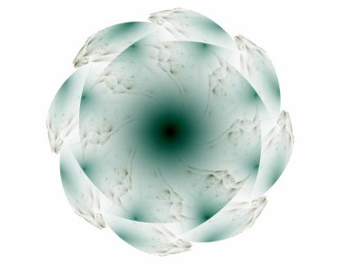 Konuyla ilgili soyut fraktal formlar grafik tasarım ve nükleer fizik bilim parçacıkların. Kutsal geometri futuristik