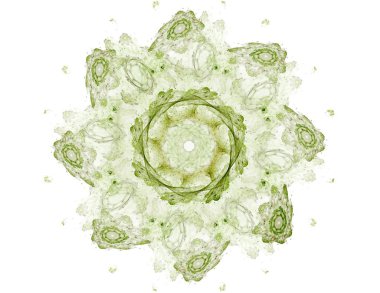 Uzay serisi geometrisini. Görsel olarak çekici zemin kavramsal Izgaralar eğrileri ve fraktal öğeleri öğesi olarak uygun yapılmış 