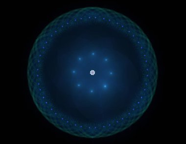 Uzay serisi geometrisini. Görsel olarak çekici zemin kavramsal Izgaralar eğrileri ve fraktal öğeleri öğesi olarak uygun yapılmış 