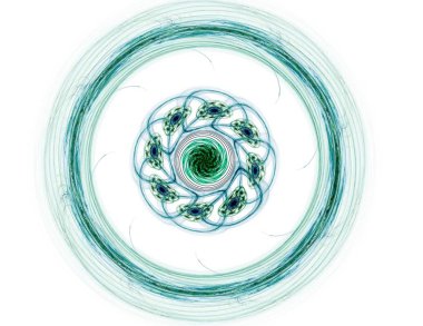 Fraktal bilgisayar oluşturulan desen, yaratıcı grafik tasarım için dijital sanat