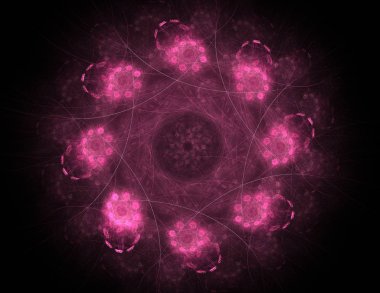 Uzay serisi geometrisini. Görsel olarak çekici zemin kavramsal Izgaralar eğrileri ve fraktal öğeleri öğesi olarak uygun yapılmış 