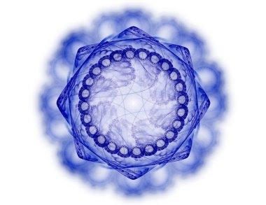Uzay serisi geometrisini. Görsel olarak çekici zemin kavramsal Izgaralar eğrileri ve fraktal öğeleri öğesi olarak uygun yapılmış 